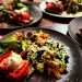 private dinner plate with raw quiche and mixed salads thumbnail