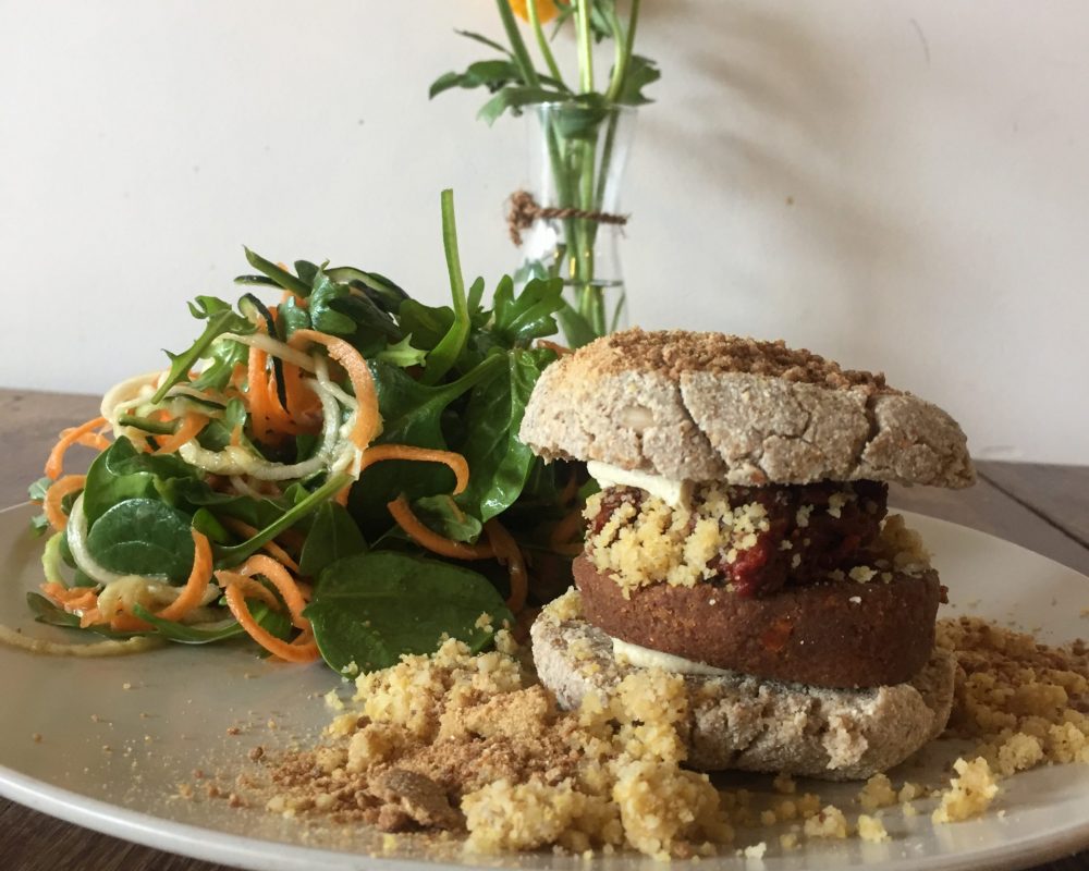 raw vegan burger